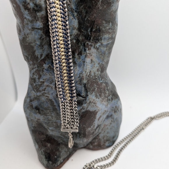 Stella & Dot SET lariat fringe necklace and matching bracelet!! - Picture 4 of 5